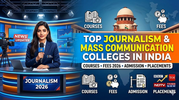 Top Journalism & Mass Communication Colleges in India: Courses, Fees 2026, Admission & Placements