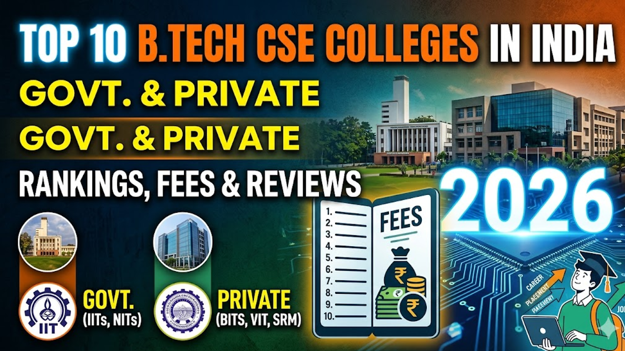 Top 10 Colleges for B.Tech in Computer Science Engineering in India ...