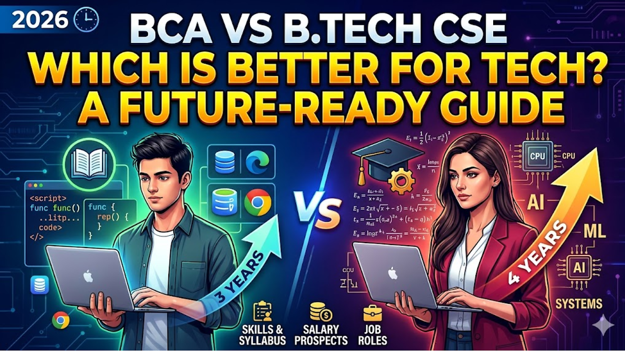 BCA vs B.Tech CSE: Which Course is Better for a Career in Tech in 2026 ...