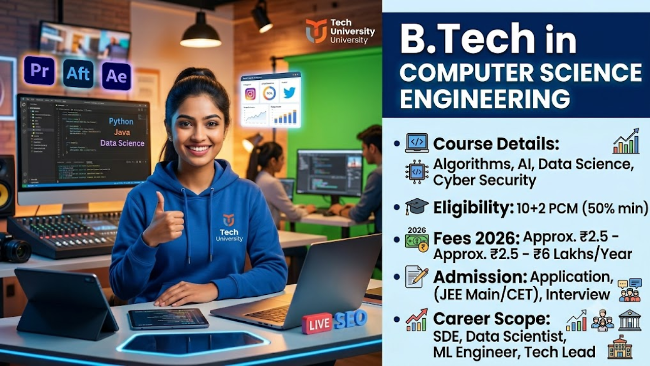 B.Tech in Computer Science Engineering: Eligibility, Fees, Admission ...