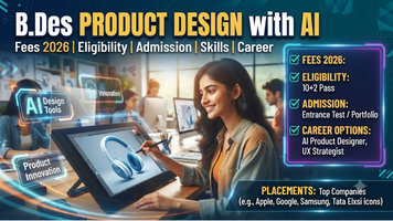 B.Des Product Design with AI: Fees 2026, Eligibility Criteria, Admission, Skills, Career Options & Placements