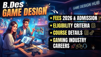 B.Des Game Design: Fees 2026, Eligibility, Admission, Course Details & Gaming Industry Careers