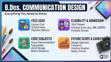 B.Des Communication Design: Fees 2026, Eligibility Criteria, Admission, Subjects & Future Scope